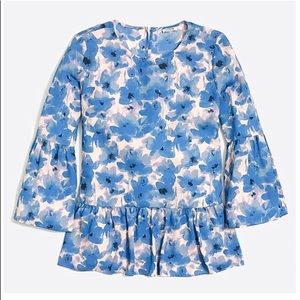 Printed Bell-Sleeve Top